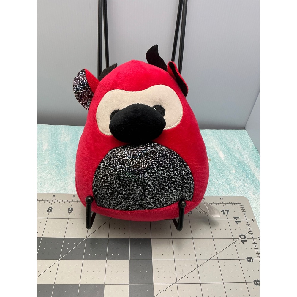 Peek-A-Boo Plush Toy Company Red Devil 8 inch Soft Stuffed Animal Glitter Belly